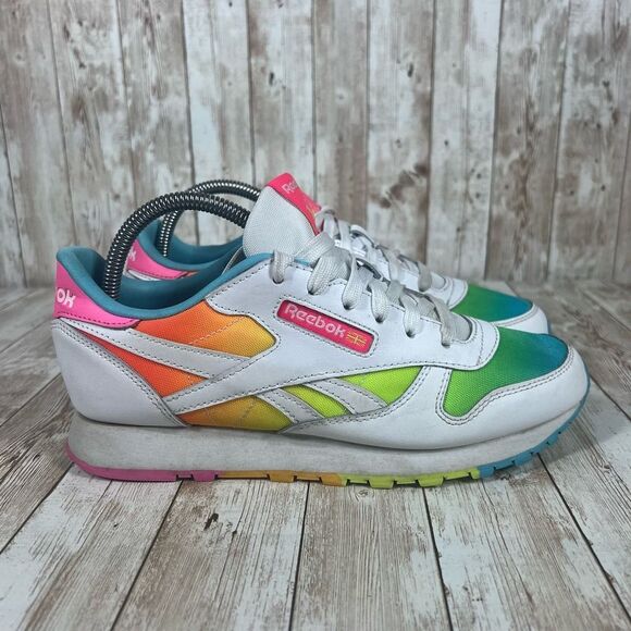Reebok Shoes - Reebok Classic rainbow kids 6.5‎ Womens 8